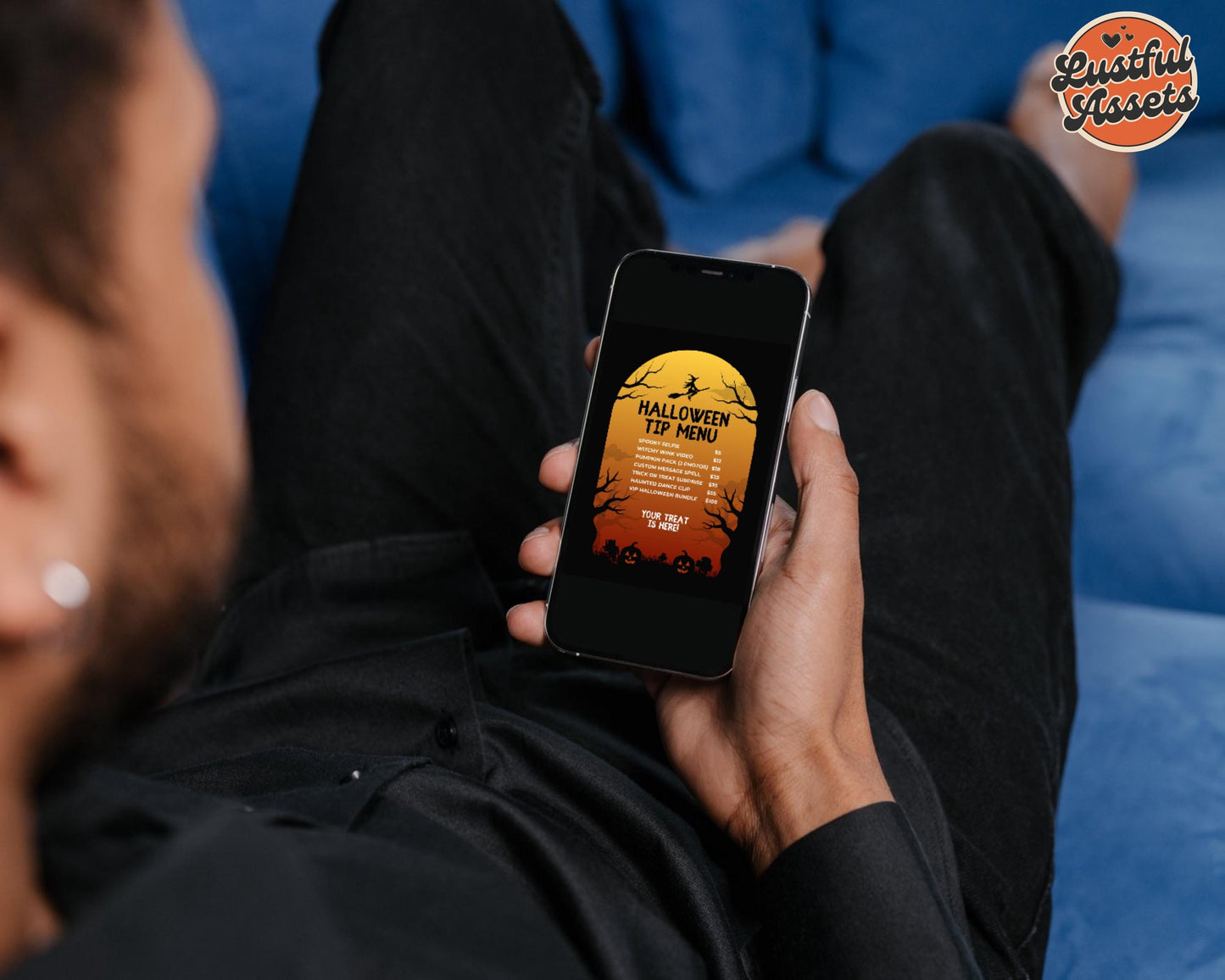 OnlyFans Tip Menu for Halloween | Editable Canva Template | Spooky Digital Tipping Guide for Content Creators| OF, Fansly | custom menu
