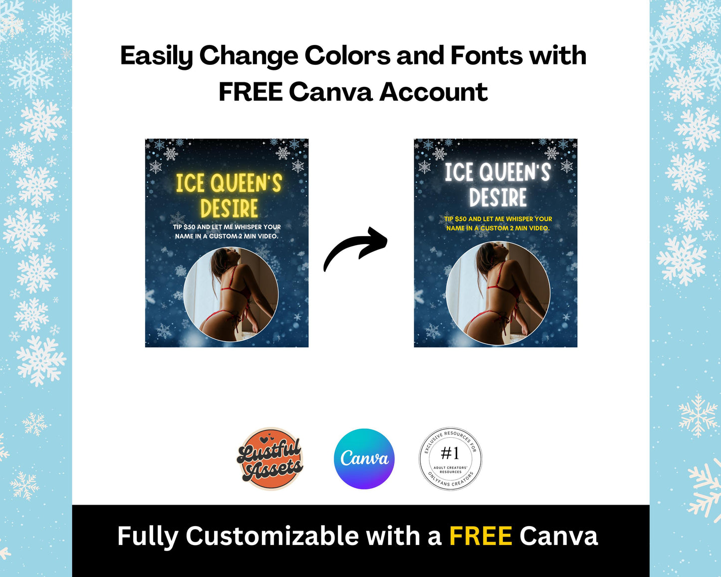 ONLYFANS First to Tip Campaign Bundle | OnlyfansTipping winter Themed Flyers Menu Game, Promo Canva Creators camgirls, OF Fansly Snapchat