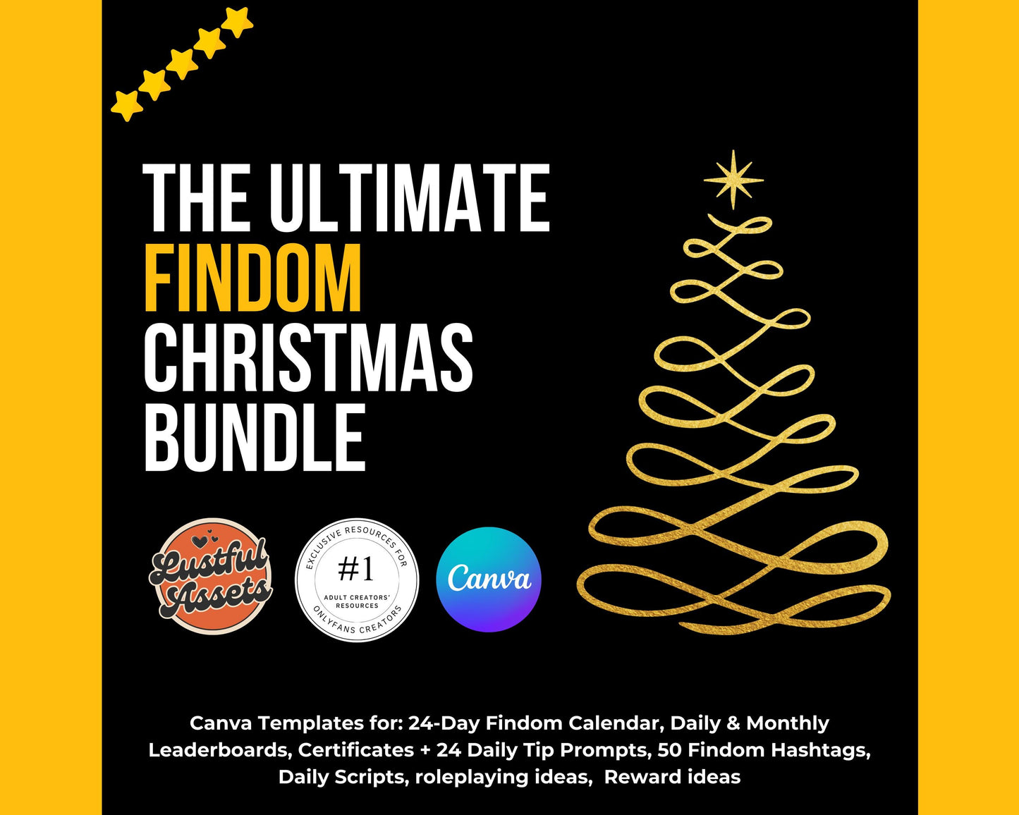ONLYFANS Findom Christmas Games Bundle | Onlyfans Financial Domination Calendar for Onlyfans, Findom Game, Canva, camgirls, OF, Fansly Snap