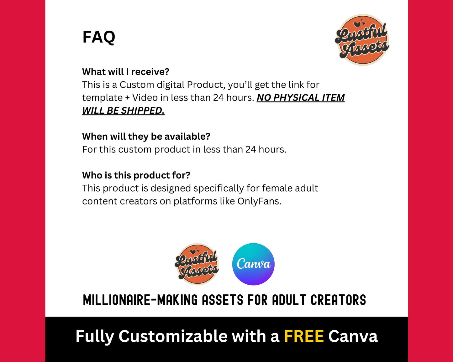 ONLYFANS Custom Intro Video | Customizable Professional Intro 3x, Social Media Branding Kit for Models, Camgirl & Fansly OF, Snapchat