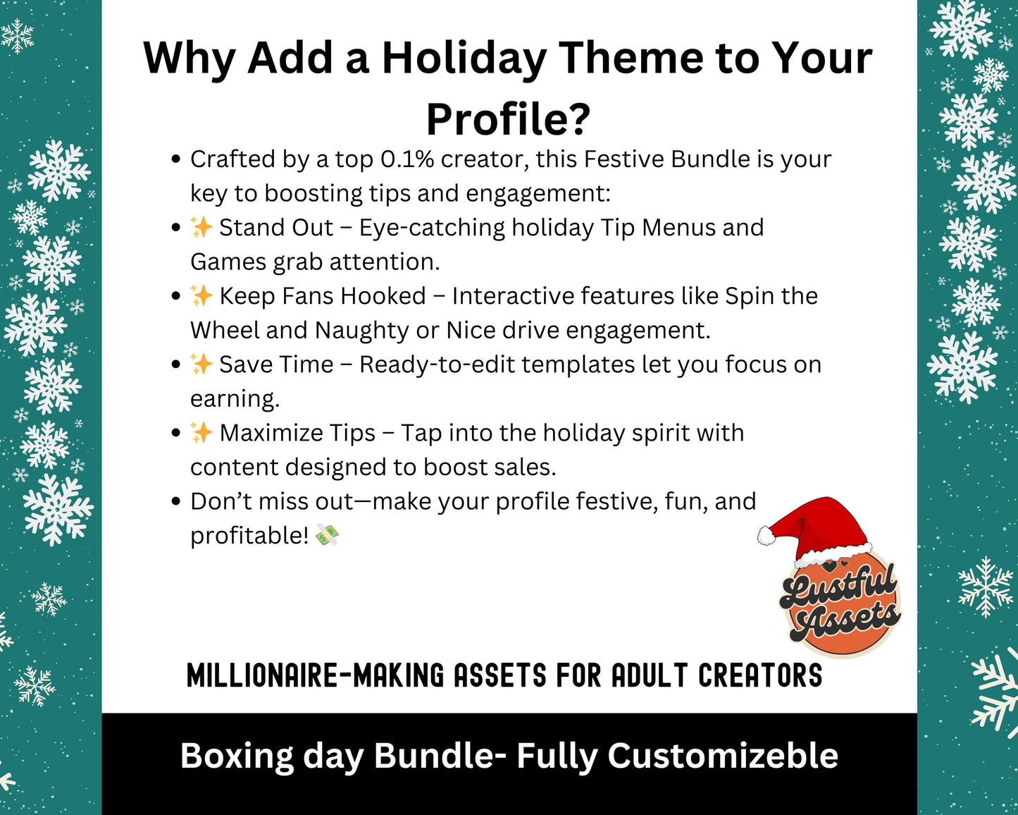 ONLYFANS Boxing Day Templates| Onlyfans Games boxing day, OnlyFans Sales, Promo Ideas kit, Canva Creators camgirls, OF Fansly Snap Template