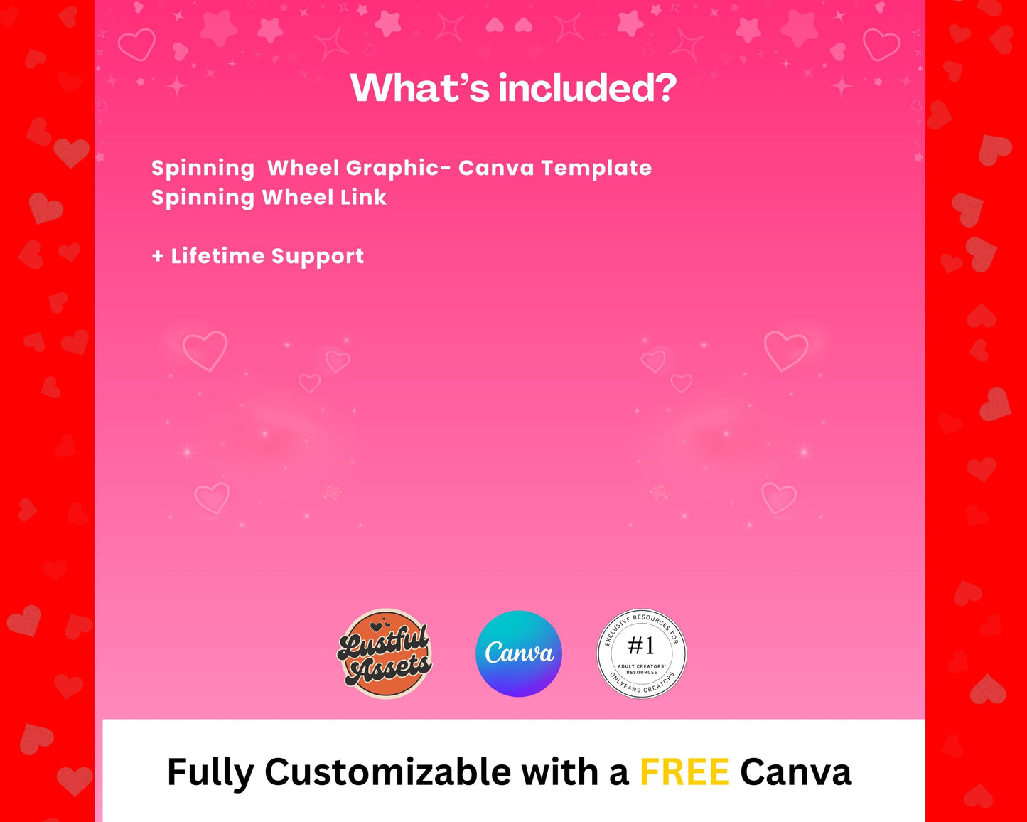 ONLYFANS Valentine's Spinning Wheel Tipping Game| Onlyfans Tip game idea, February Templates bundle, Valentine's Tip , Camgirls, Fansly Snap