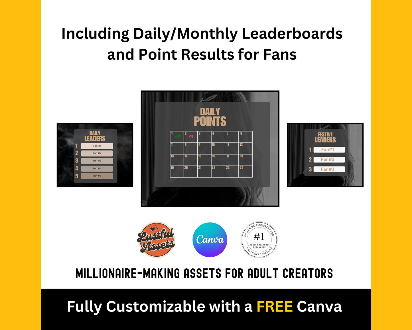 ONLYFANS Findom Christmas Games Bundle | Onlyfans Financial Domination Calendar for Onlyfans, Findom Game, Canva, camgirls, OF, Fansly Snap
