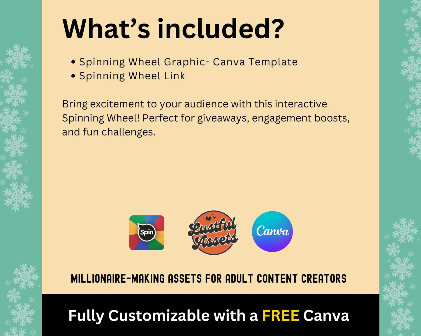 ONLYFANS Spin The Wheel Tip Game Template red | Only fans Spinning Wheel Promo Graphic Tipping game idea Templates, Camgirls, Fansly Snap