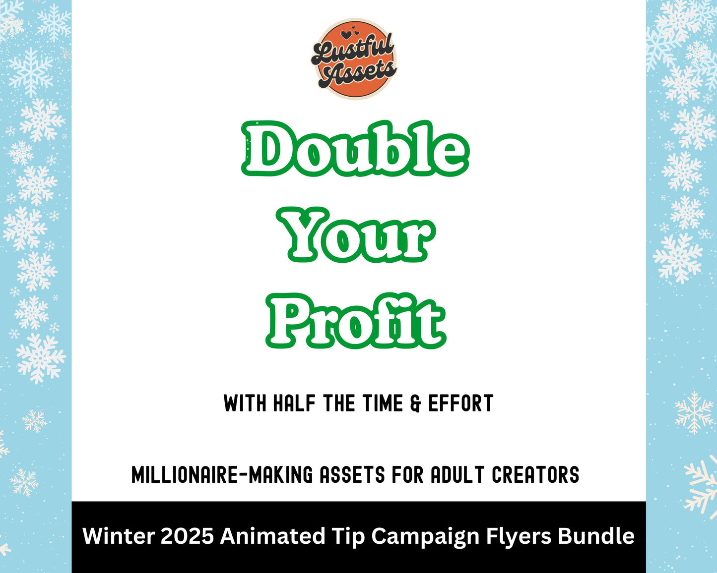 ONLYFANS Tip Campaign Animated Flyers Bundle | Onlyfans Winter Tip Game, Tipping Theme Canva Creators camgirls, OF Fansly Snap Template