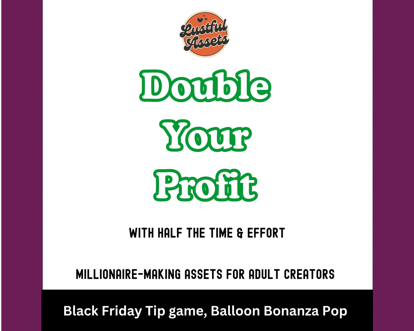 ONLYFANS Black Friday Tipping game, Balloon Pop | Onlyfans Tip Game Idea Templates, OF, Fansly Snap, camgirls, Content creators Bundle