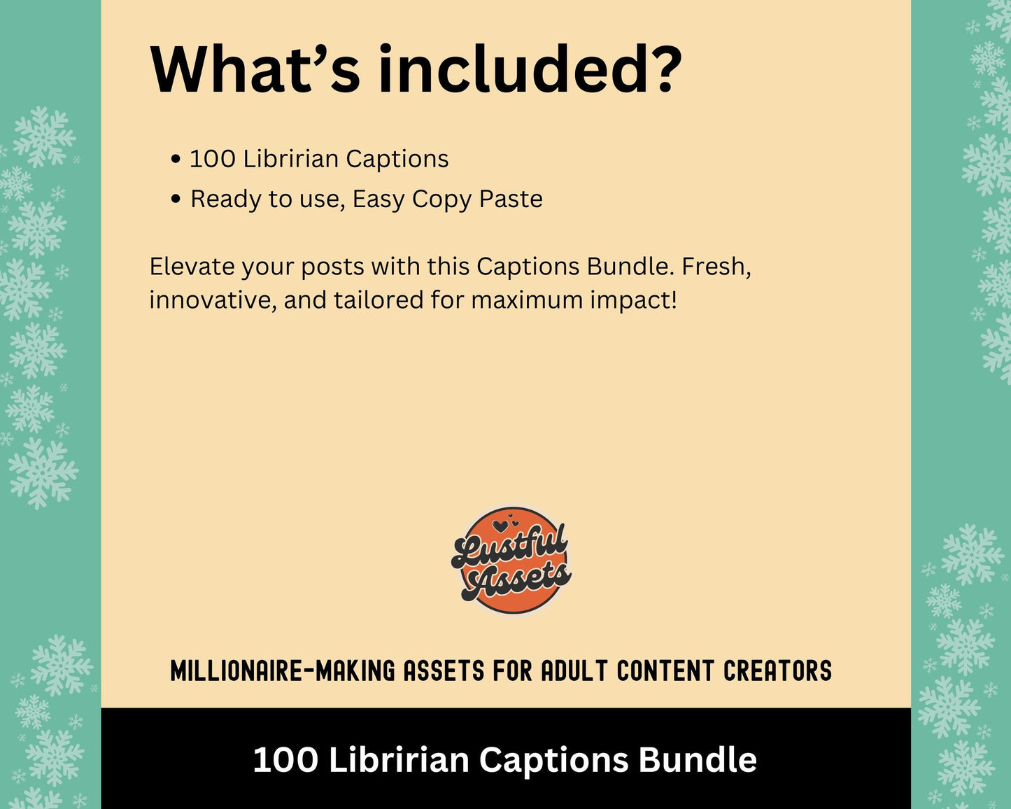 ONLYFANS Librarian Captions Bundle | Perfect for sexy librarian Posts, Only Fans PPV & Mass Messages ideas, Scripts, camgirls, Fansly Snap