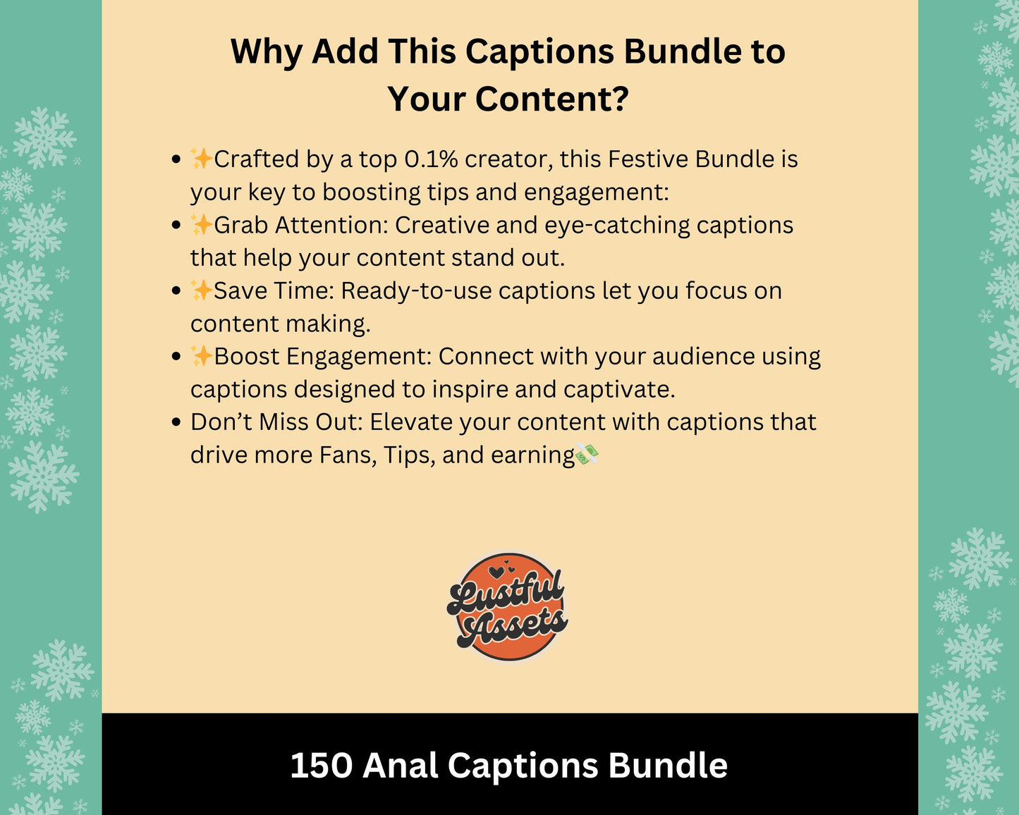 ONLYFANS Anal sex Captions Bundle, Ass | Perfect for Posts, Only Fans PPV & Mass Messages ideas, Scripts, camgirls, Fansly Snap OF Template