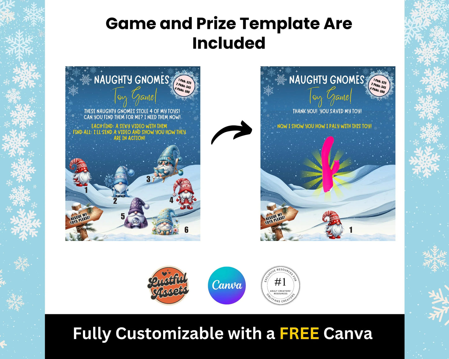 ONLYFANS Tip Games Winter Animated Themed Templates| Onlyfans Winter Tipping Game kit, Winter Canva Creators camgirls, OF Fansly Snap Script
