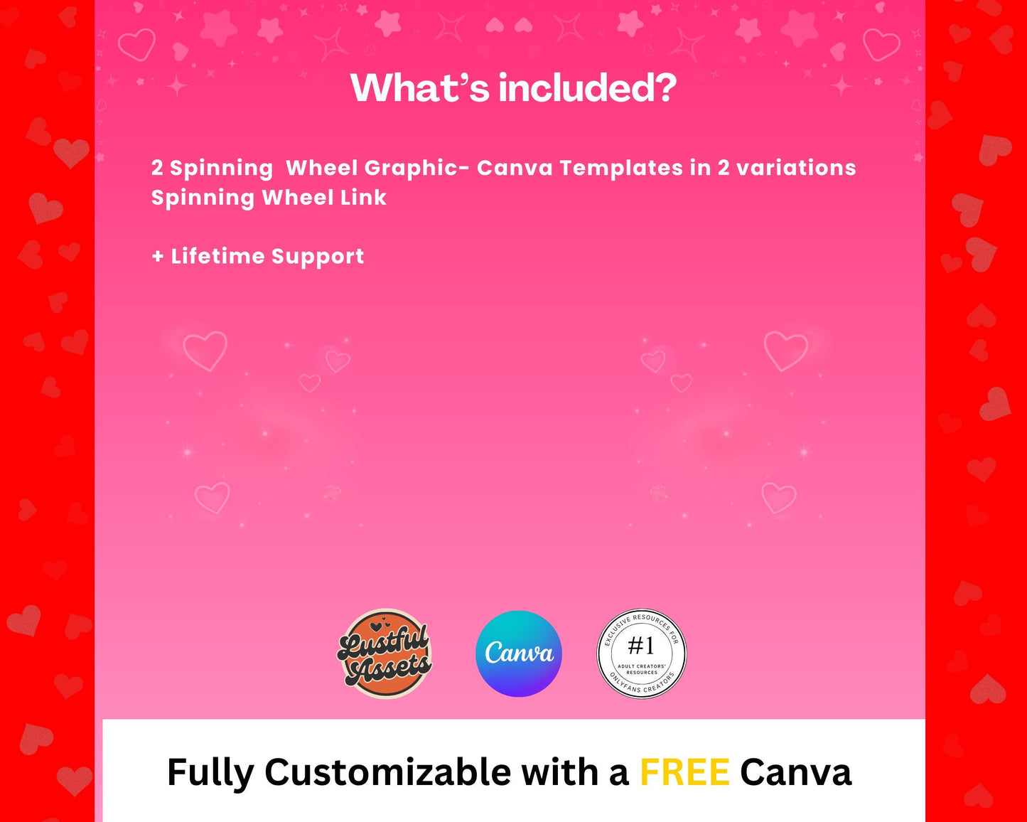 ONLYFANS Valentine's Spinning Wheel Tipping Game Bundle| Onlyfans Tip game idea, Templates bundle, Valentine's Tip, Camgirls, Fansly Snap