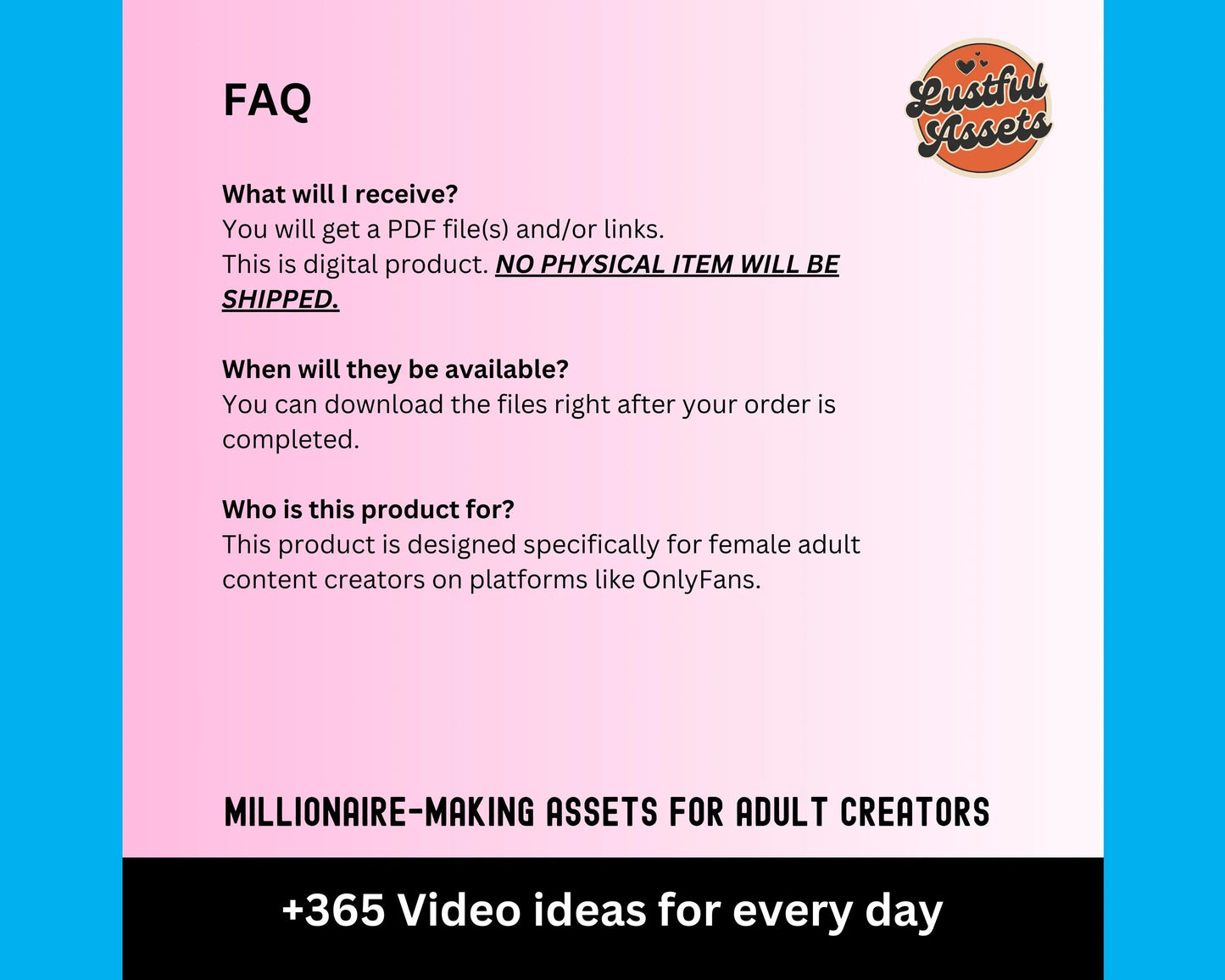 ONLYFANS 365 video ideas Bundle | Only fans Ideas, Content Ideas, Planner kit, Twitch Camgirl Snapchat Fansly, Marketing tools