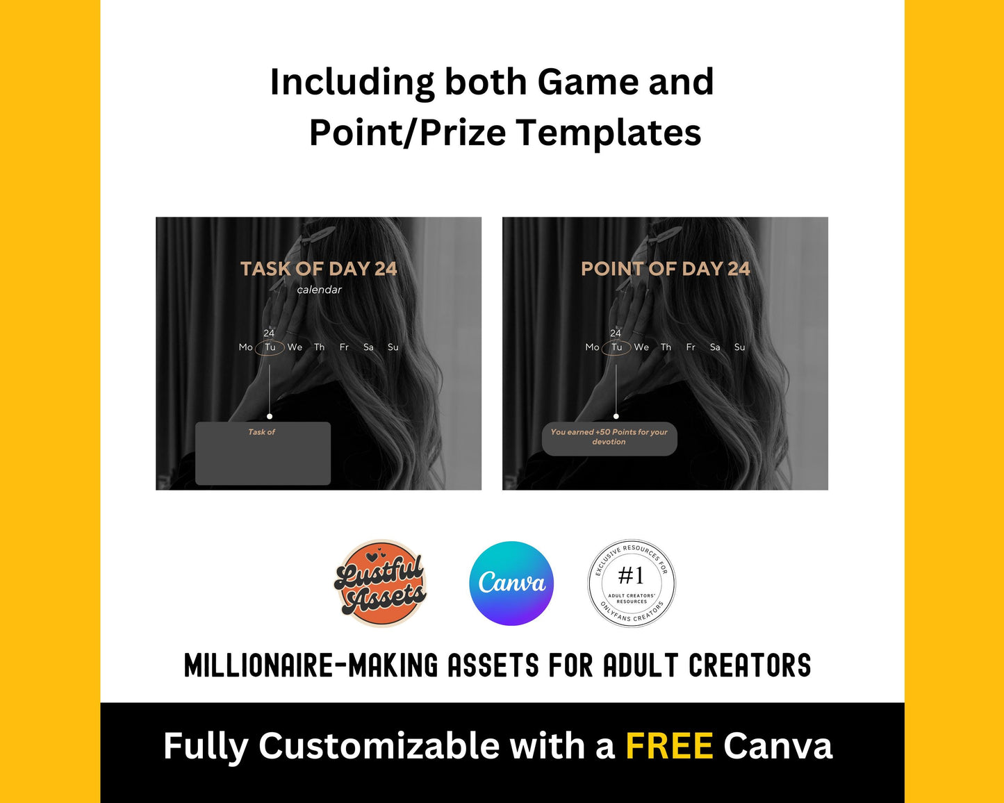 ONLYFANS Findom Christmas Games Bundle | Onlyfans Financial Domination Calendar for Onlyfans, Findom Game, Canva, camgirls, OF, Fansly Snap