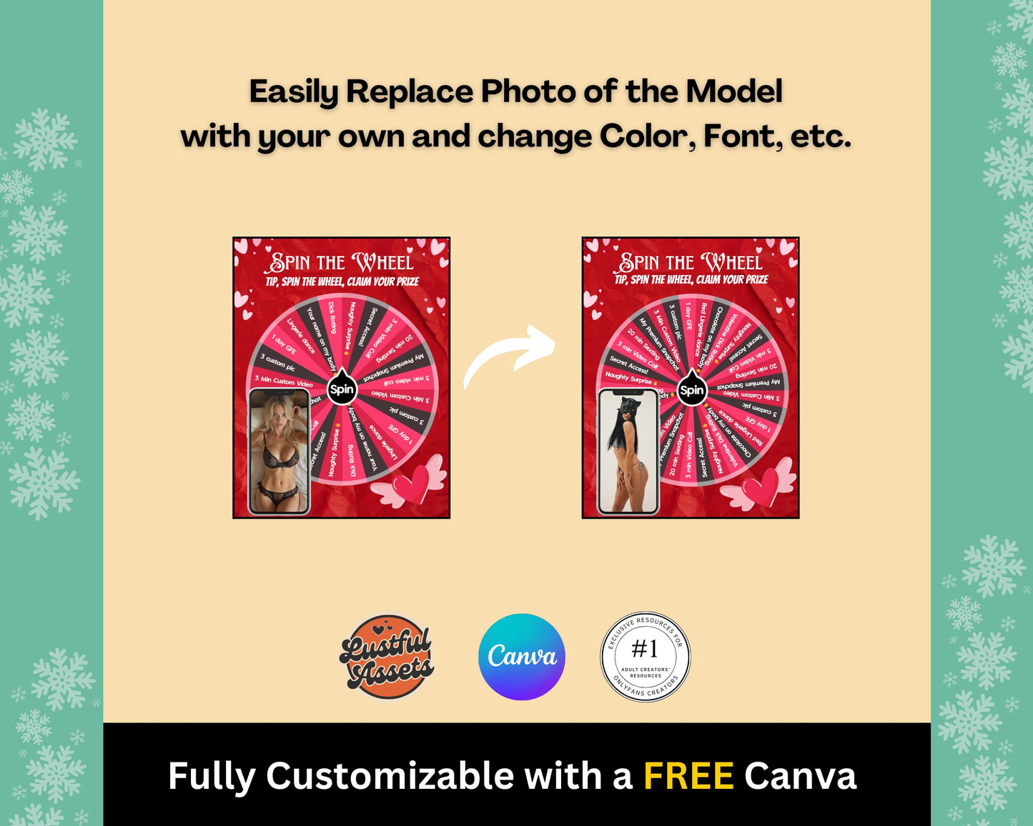 ONLYFANS Spin The Wheel Tip Game Template red | Only fans Spinning Wheel Promo Graphic Tipping game idea Templates, Camgirls, Fansly Snap