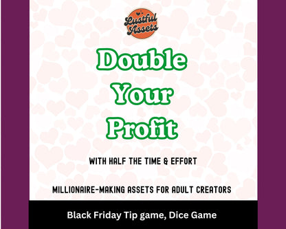 ONLYFANS Black Friday Tipping game, Dice | Onlyfans Tip Game Idea Templates, OF, Fansly Snapchat, camgirls, Content creators Bundle Theme