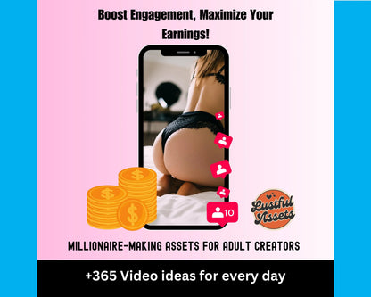 ONLYFANS 365 video ideas Bundle |  Only fans Ideas, Content Ideas, Planner kit, Twitch Camgirl Snapchat Fansly, Marketing tools