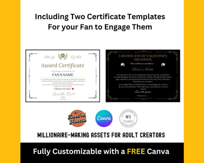 ONLYFANS Findom Valentines Findom Game Bundle, Spinning Wheel, Only fans Financial Domination Calendar for camgirls, OF, Fansly, Snap