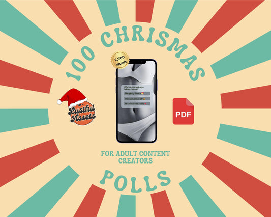 ONLYFANS Christmas polls Bundle | Onlyfans games Holiday Ideas, Christmas Script Theme, camgirls, OF Fansly Snap Template Script