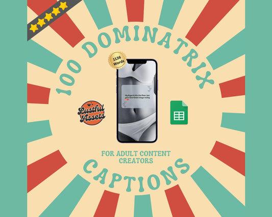 ONLYFANS Dominatrix Captions Bundle | Perfect for Domme Posts, Only Fans PPV & Mass Messages ideas,  Scripts Theme, camgirls, Fansly Snap OF