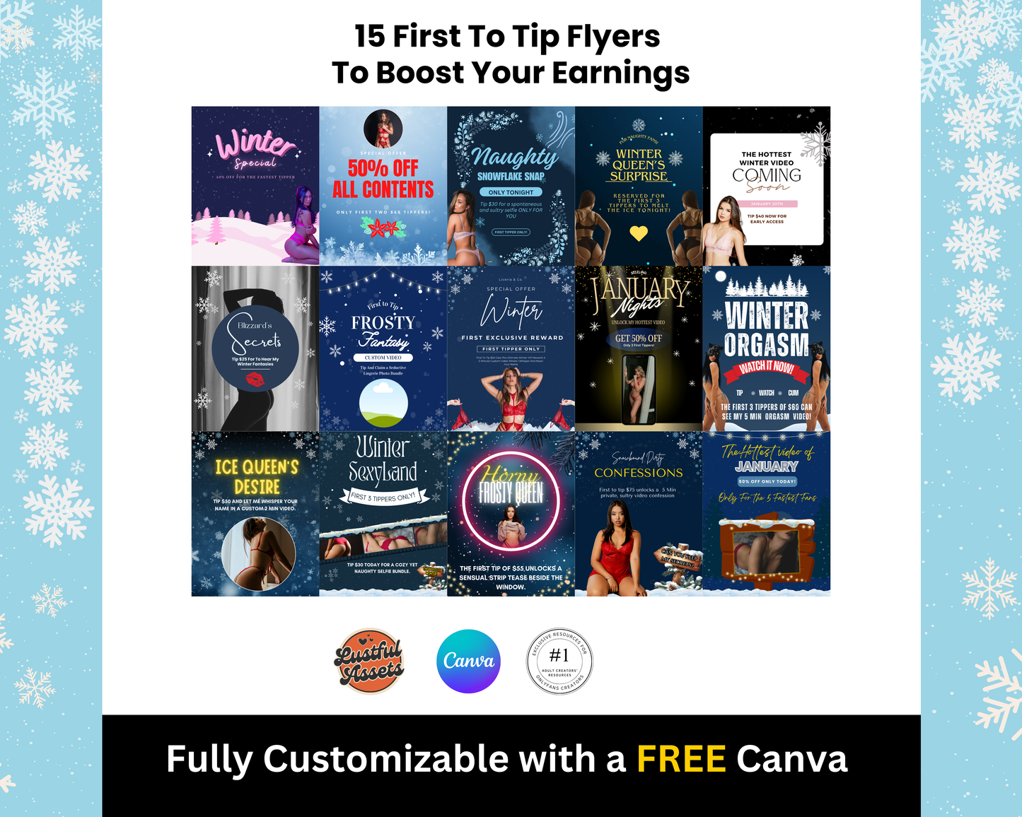 ONLYFANS First to Tip Campaign | Boost your Earning |Onlyfans Templates - Lustful Assets