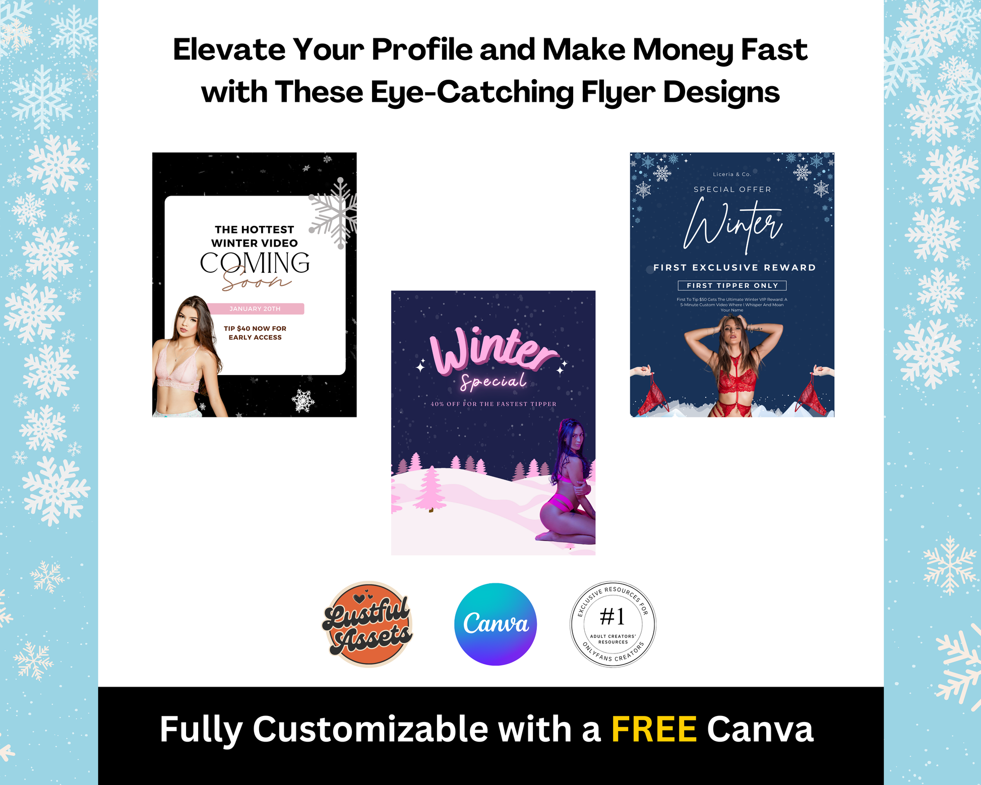 ONLYFANS First to Tip Campaign | Boost your Earning |Onlyfans Templates - Lustful Assets