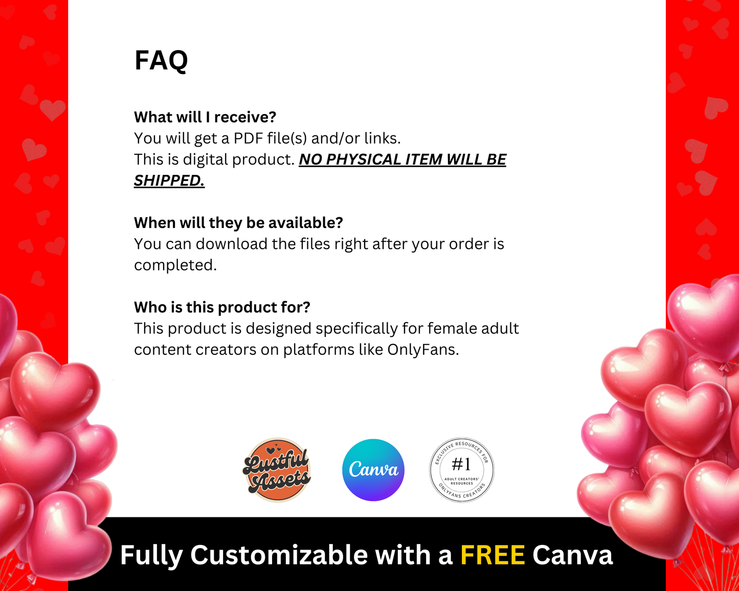 ONLYFANS Valentine's Tip Game| | Earn more| OnlyFans Template - Lustful Assets