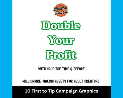 ONLYFANS First to Tip Campaign|  Creative Template for Creators, Digital Camgirl | Canva graphic and ready to use  & Fansly, OF  idea Menu