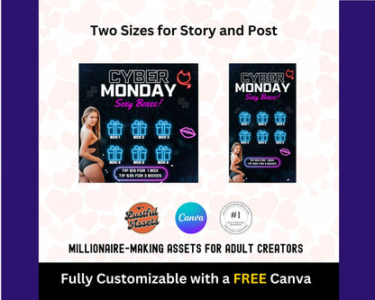 ONLYFANS Cyber Monday Tipping game| Tip Game Onlyfans Idea Templates, OF, Fansly Snapchat, camgirls, Content creators Bundle idea