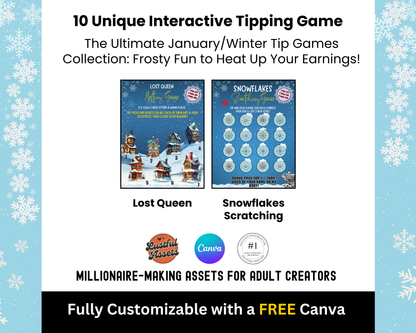 ONLYFANS Tip Games Winter Boost your Earning | Onlyfans Templates - Lustful Assets