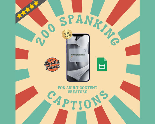 ONLYFANS Spanking Captions Bundle | Perfect for Spank & ass Posts, Only Fans PPV, Mass Messages ideas,  Scripts, camgirls, Fansly Snap OF