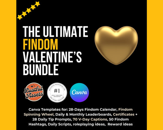 ONLYFANS Findom Valentines Findom Game Bundle, Spinning Wheel, Only fans Financial Domination Calendar for camgirls, OF, Fansly, Snap