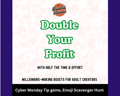 ONLYFANS Cyber Monday Tipping game Emoji Scavenger Hunt| Tip Game Onlyfans Idea  Canva Templates, OF, Fansly Snapchat, camgirls, creators