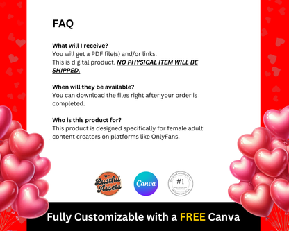 ONLYFANS February & Valentine's Tip Game Campaign Flyers| Earn more| OnlyFans Template - Lustful Assets