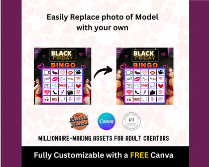 ONLYFANS Black Friday Tipping game, BINGO| Onlyfans Tip Game Idea Templates, OF, Fansly Snapchat, camgirls, Content creators Bundle Theme