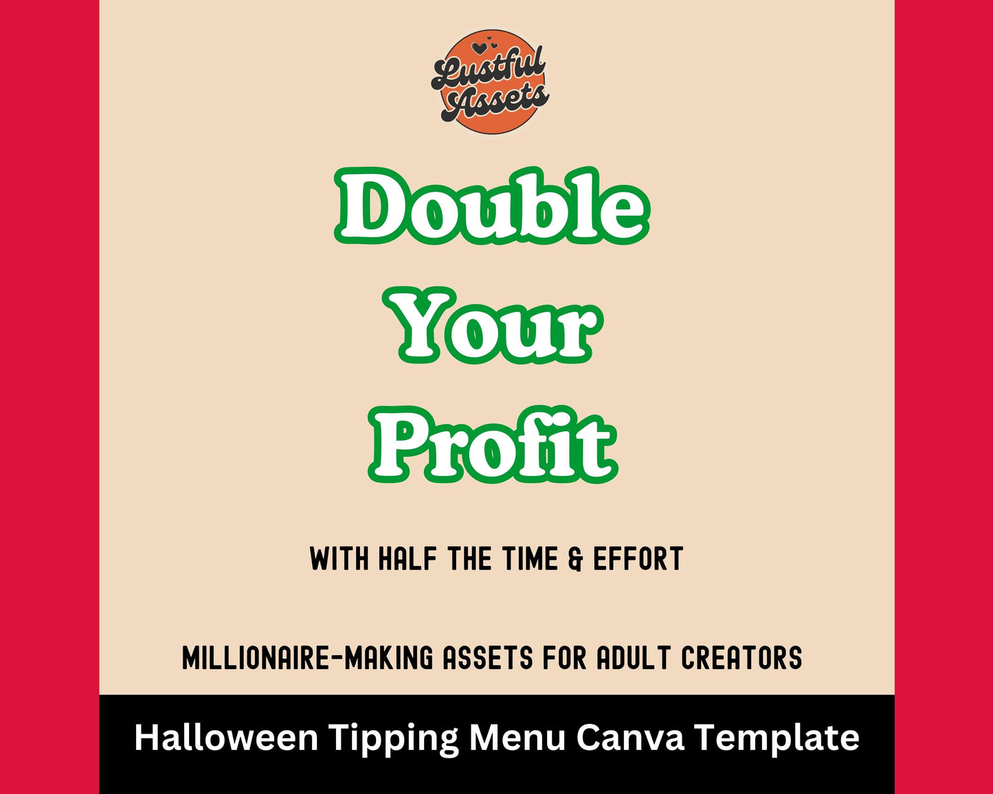 Halloween ONLYFANS Tip Menu | Editable Tipping Template for Creators, Digital Camgirl & Fansly OF Tip Menu 2024