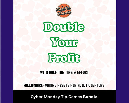 ONLYFANS Cyber Monday Tipping game Bundle| Tip Game Onlyfans Idea  Canva Templates, OF, Fansly Snapchat, camgirls, creators Black Friday
