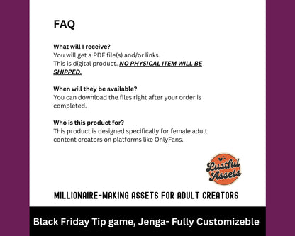 ONLYFANS Black Friday Tipping game, Treasure Hunt| Onlyfans Tip Game Idea Templates, OF, Fansly Snap, camgirls, Content creators Bundle