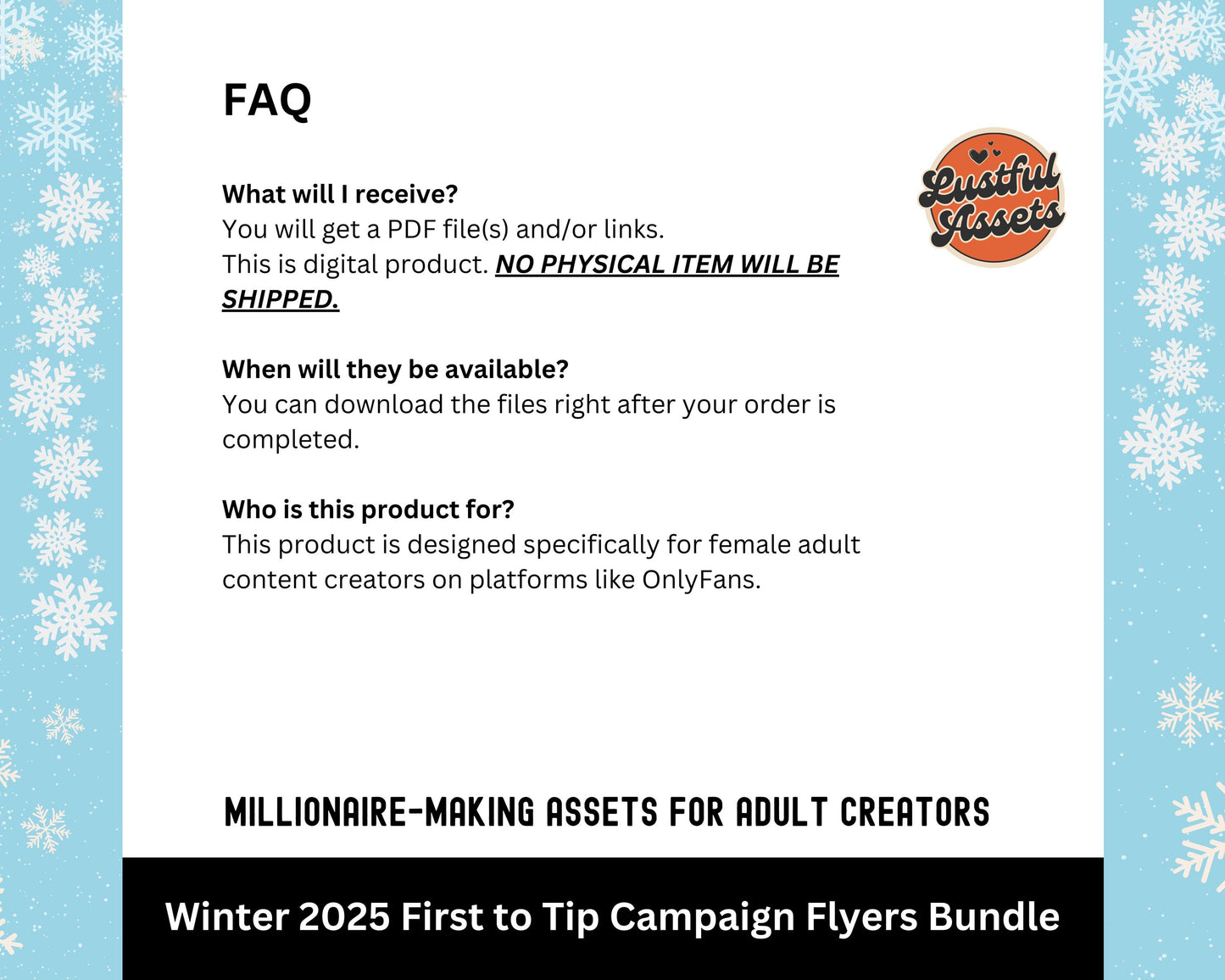 ONLYFANS First to Tip Campaign Bundle | OnlyfansTipping winter Themed Flyers Menu Game, Promo Canva Creators camgirls, OF Fansly Snapchat