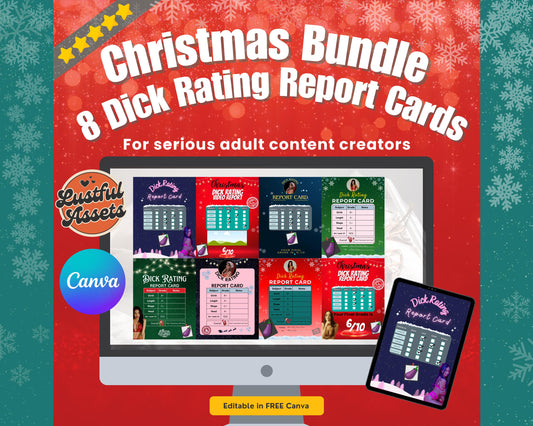 ONLYFANS Christmas Dick Rating Bundle| Onlyfans games, Holiday, December Templates, Dick rating Card Tip game, Camgirls, OF, Fansly Snap
