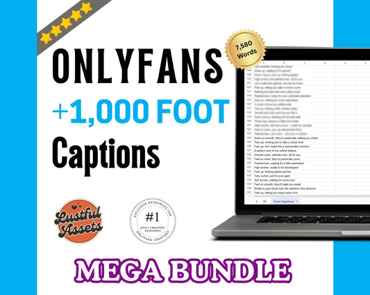 Onlyfans 1000 Foot Captions Bundle| Earn more Now| Onlyfans captions